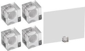 Maul Neodym-Würfelmagnet Acryl 4 Stück, Silber, Detailfarbe (4x)