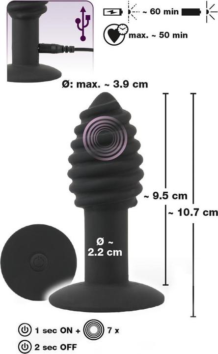 Produktbild Black Velvets Twist butt plug
