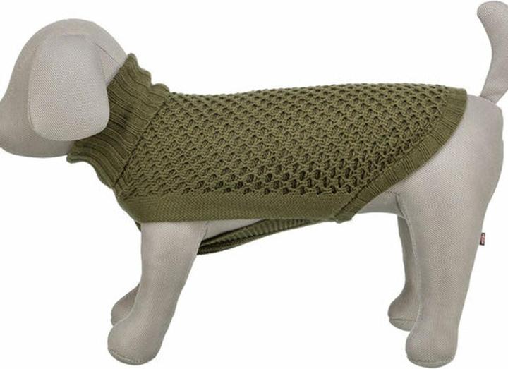 Actual product image Trixie Norwood pullover, M: 45 cm, olive green (M, Dog jumper)