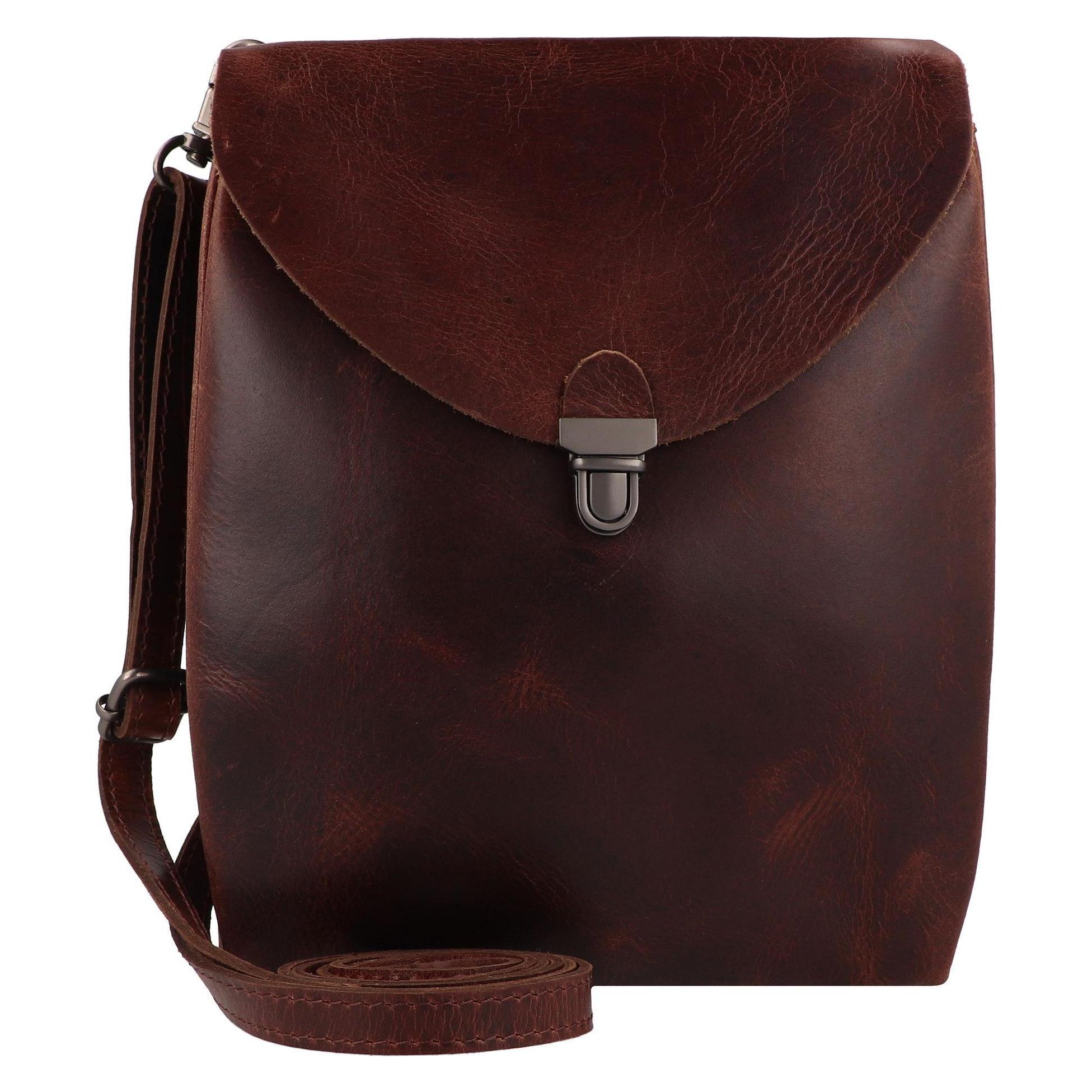Harolds, Damen, Handtasche, Fold Mini Bag Umhängetasche Leder 17 Cm, Braun