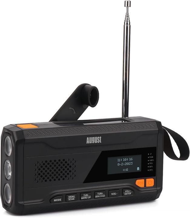 Produktbild August Kurbelradio MB290B (FM, DAB+, Bluetooth)