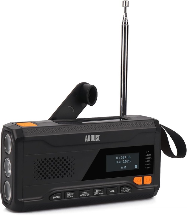 Immagine prodotto August Kurbelradio MB290B (FM, DAB, Bluetooth)