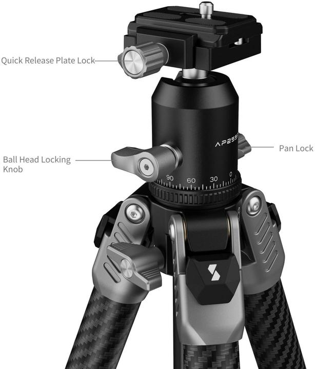 Productafbeelding SmallRig Draagbaar Foto Koolstofvezel Statief (Koolstof, Metaal, Plastic)