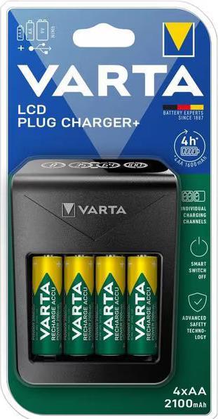 Produktbild Varta Plug Charger (4 Stk., AA, Ladegerät inkl. Akku)