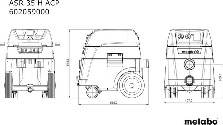 Produktbild Metabo ASR 35 H ACP (Nass-Trockensauger)