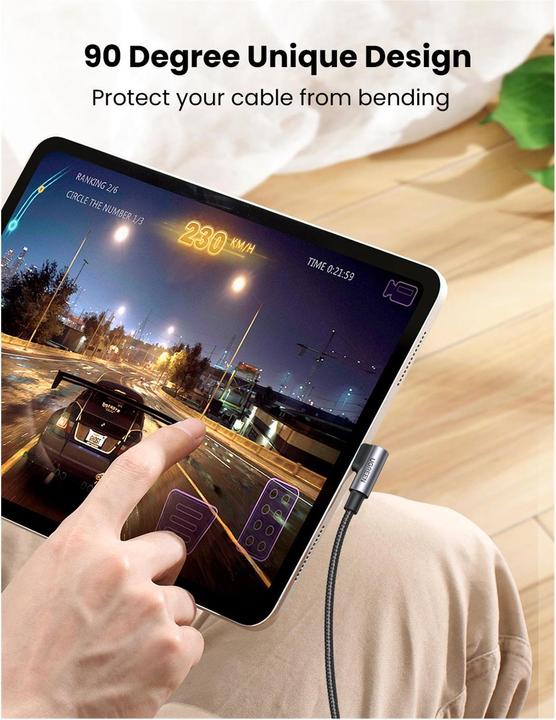 Actual product image Ugreen USB Type C - USB Type C (2 m, USB 2.0, 100 W)