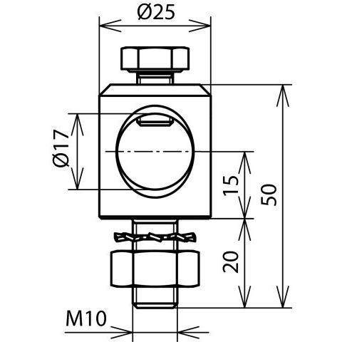 Thumbnail - Dehn Befestigungsbolzen D 16mm NIRO m. Schr. 106309, SAT Zubehör