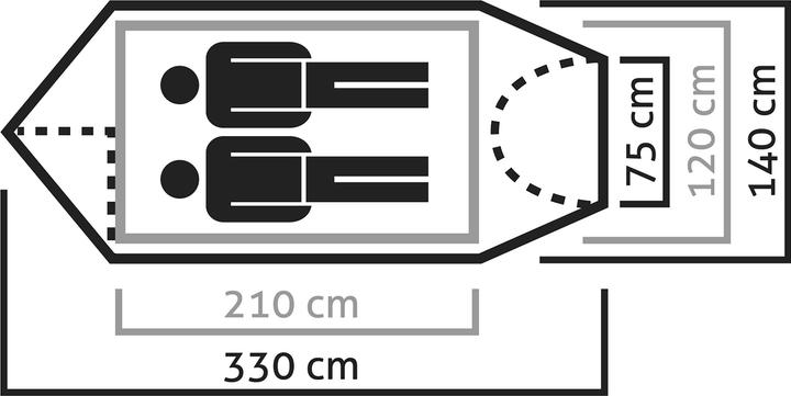 Produktbild Salewa Sierra Leone Ii Tent (3.13 kg, 2 Personen)