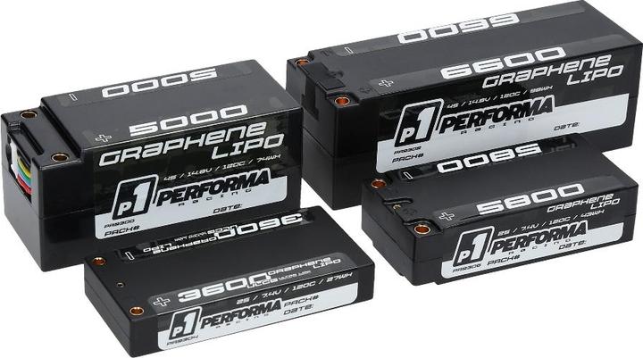 Actual product image Performa Racing Graphene Lipo 6600 14.8V 120C (14.80 V, 6600 mAh)