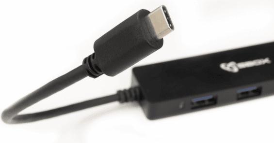 Actual product image Sbox H-404C TYPE-C USB-3.0 4 (USB-C, 4 ports)