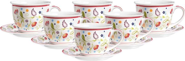 Produktbild Ritzenhoff & Breker Milchkaffee Tassen mit Untertassen Shanti (350 ml, 12x)