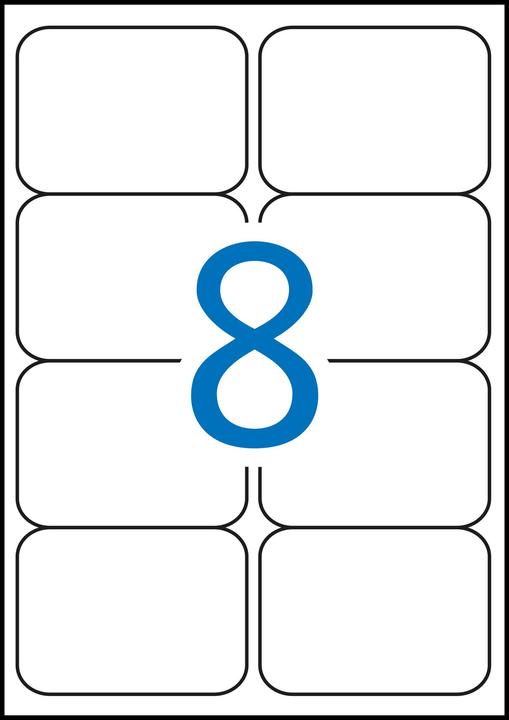 Actual product image Agipa Address labels, 99.1 x 67.7 mm, neon yellow