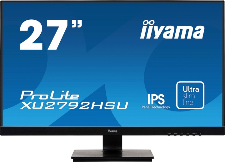 Actual product image iiyama ProLite XU2792HSU-B1 LED screen 68.6 cm (27 inch) 1920 x 1080 pixel Full HD LCD Black (1920 x 1080 pixels, 27")