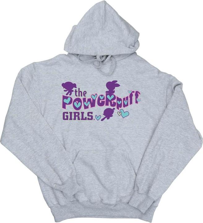 Actual product image The Powerpuff Girls Girls Girls Purple Logo Hoodie (104)