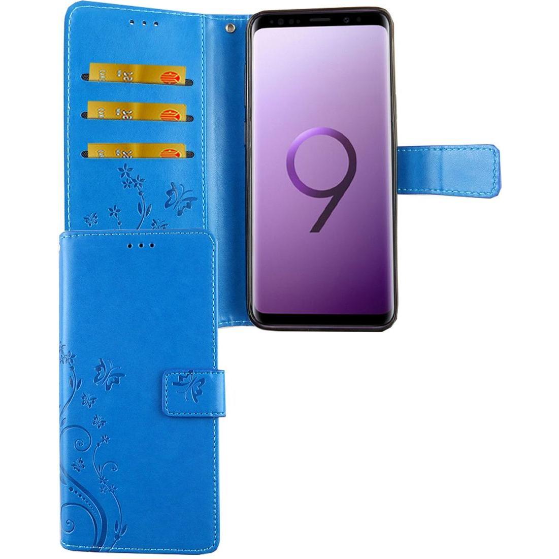 König Design Hülle Handy Schutz für Samsung Galaxy S9 Plus Case Cover Tasche Wallet Etui Neu (Samsung Galaxy S9+), Smart...