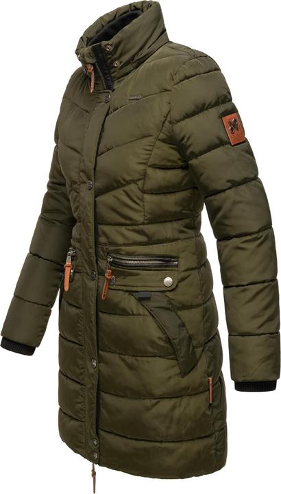 Olive foncé avec fourrure noire