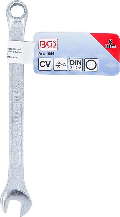Produktbild BGS Maul-Ringschlüssel SW 6 mm (6 mm)