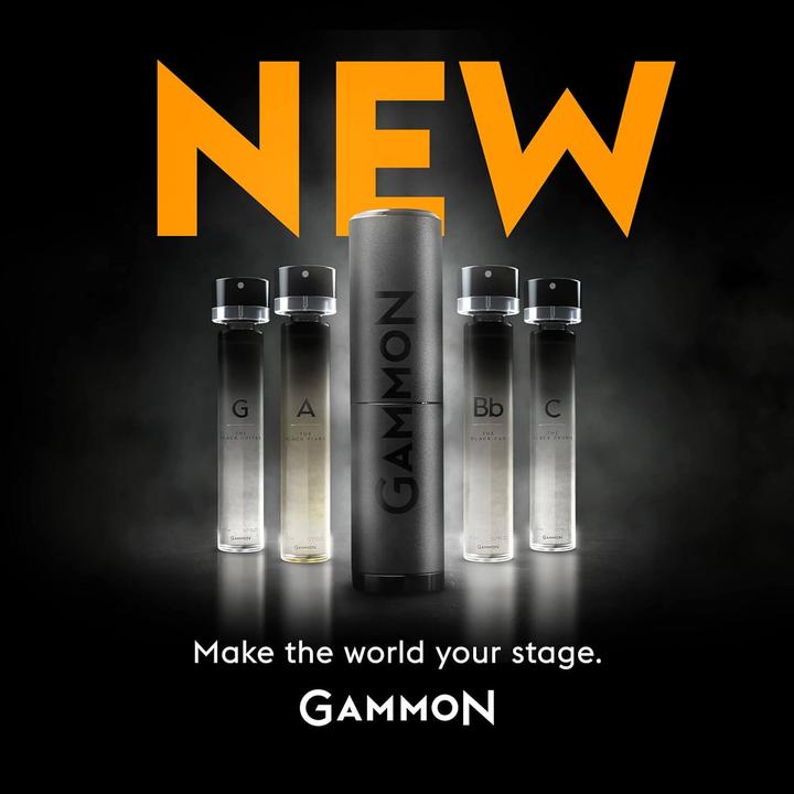 Gammon 8802 Black Notes Parfum Starter-Set C (2x20 ml), das frisch-holzige BLACK DRUMS Herren Parfum (Eau de Parfum, 40 ml)