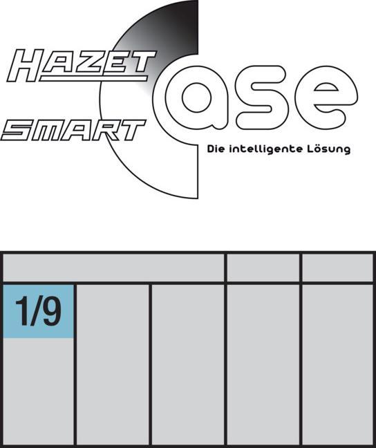 Produktbild HAZET Steckschlüssel Satz 853-1 ∙ Sechskant6,3 (1/4 Zoll), Vierkant6,3 mm (1/4 Zoll) ∙ Aussen Sechsk… (14 mm, 5.5 mm)