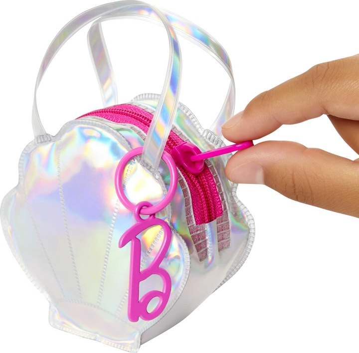Produktbild Barbie Fashion Kleidung und Deluxe-Tasche mit Zubehör im Thekendisplay