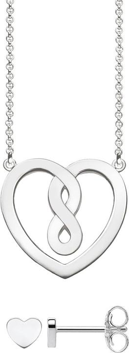 Immagine prodotto Thomas Sabo Set collana/orecchini cuore SET0557-001-21-L42v (Argento 925, 42 cm)