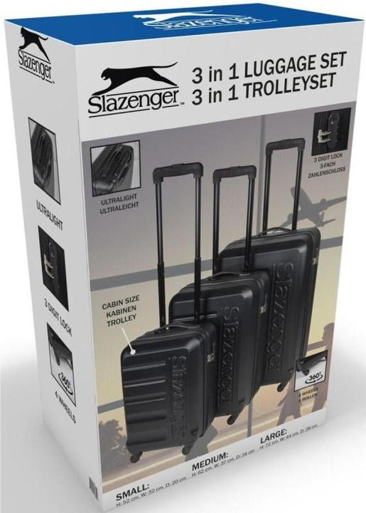 Actual product image Slazenger Trolley Set 18/22/26" ABS 3pcs