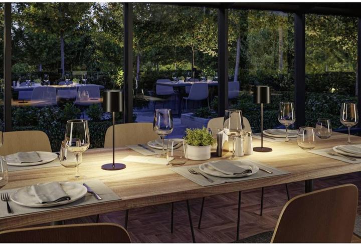 Produktbild Paulmann 2er SET Akkuleuchte Tuni IP44 2700K Schwarz (170 lm)