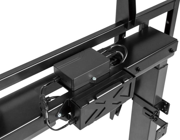 Actual product image Techly EFB Motorised TV mount 139.7cm 55inch - 254cm 100inch adjustable height with remote control (Ground, 100", 120 kg)