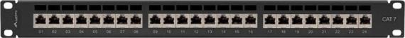 Actual product image Lanberg Patch Panel 24-Port 1U Cat.7 FTP Black PPS7-1024-B
