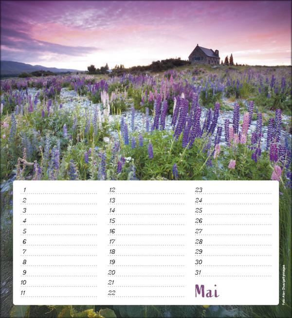 Produktbild Geburtstagskalender Augenblicke der Stille (22.5 x 24.5 cm)