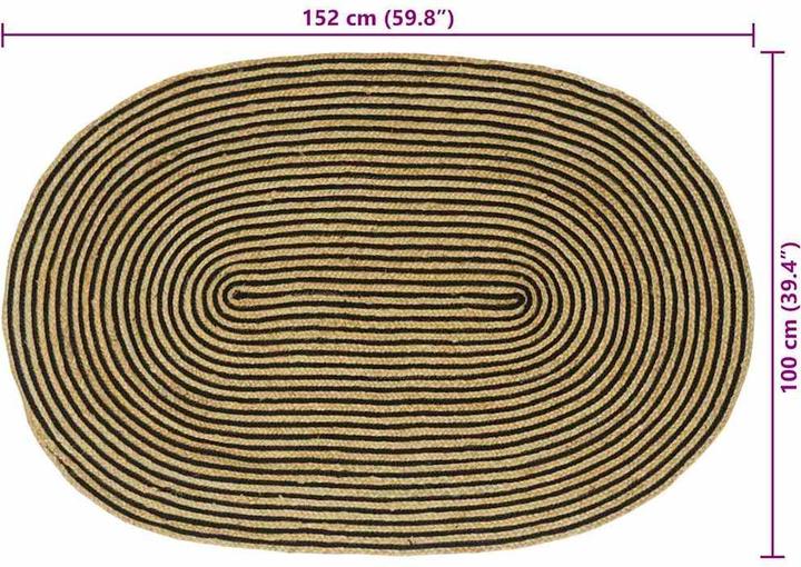 Produktbild vidaXL Moderner Teppich (152 x 100 cm)