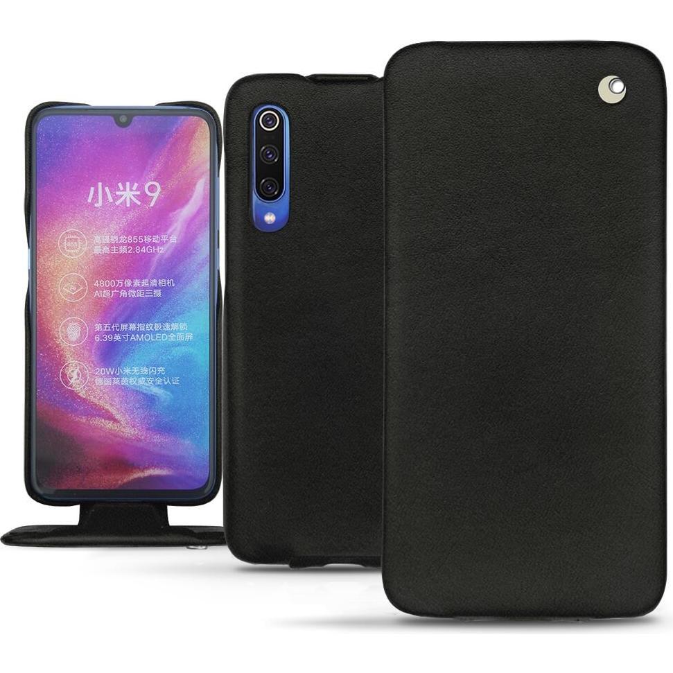 Thumbnail - Noreve Lederschutzhülle vertikal (Xiaomi Mi 9), Smartphone Hülle, Schwarz