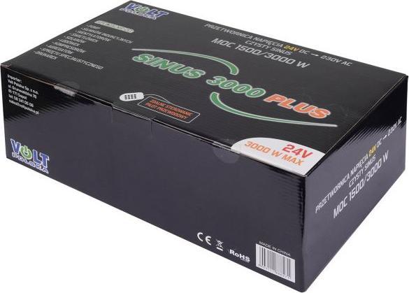 Image du produit No Name Convertisseur de tension SINUS PLUS 3000 24/230V (1500/3000W) + TÉLÉCOMMANDE