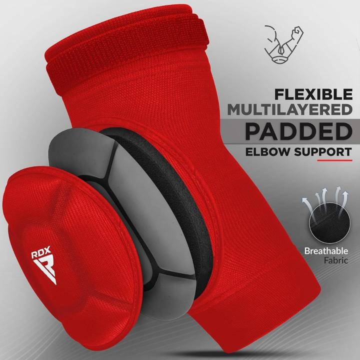 Immagine prodotto Rdx Ellenbogenschutz aus Schaumstoff Rot/Weiss-L (L)