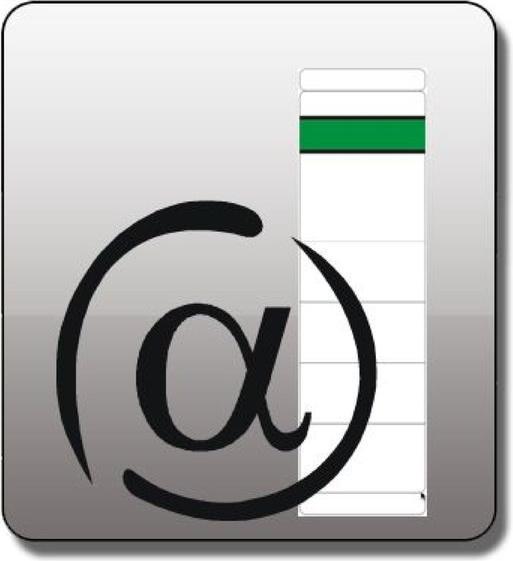 Alpha-Label Rückenschild breit kurz weiss