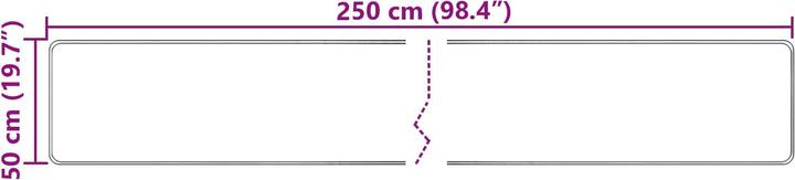 Produktbild vidaXL Läufer Teppich (250 x 50 cm)
