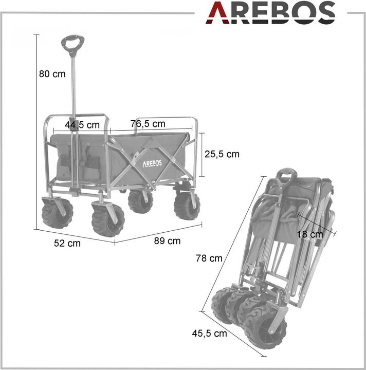 Produktbild Arebos Bollerwagen