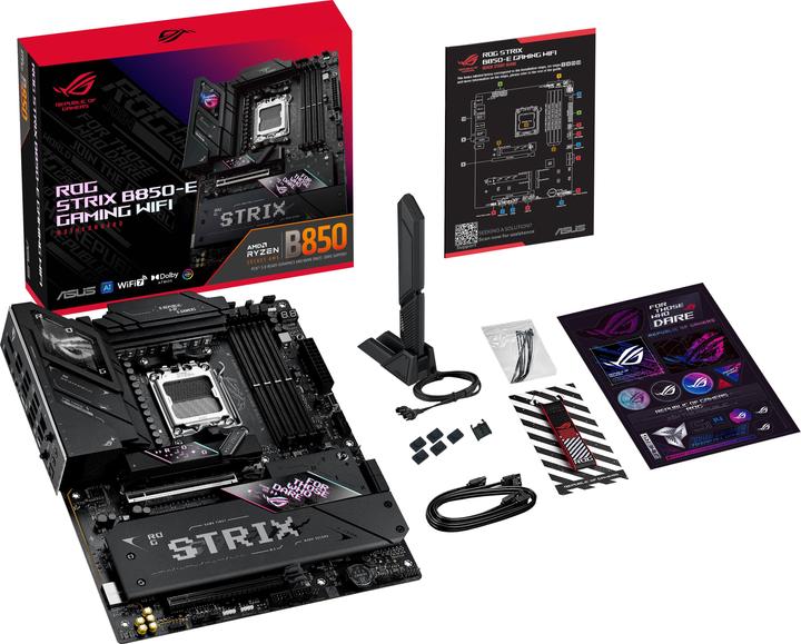 Actual product image ASUS ROG STRIX B850-E GAMING WIFI (AM5, AMD B850, ATX)
