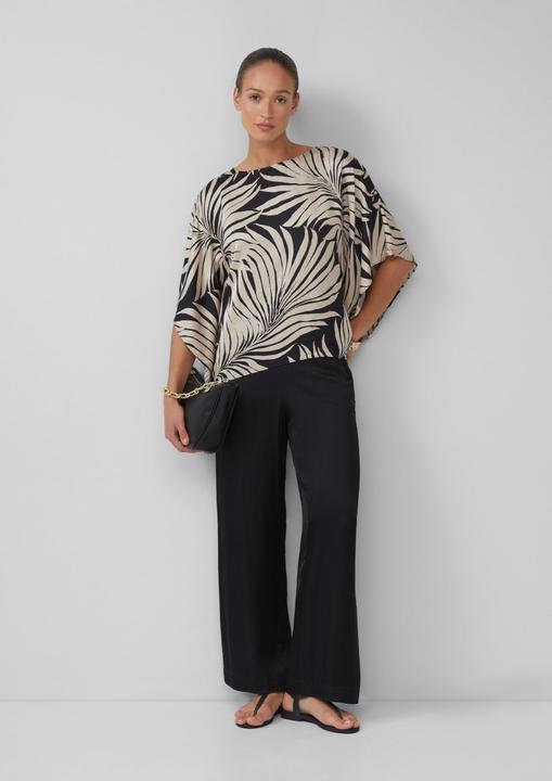 Produktbild s.Oliver Bluse Fliessende Poncho-Bluse aus Satin (S)