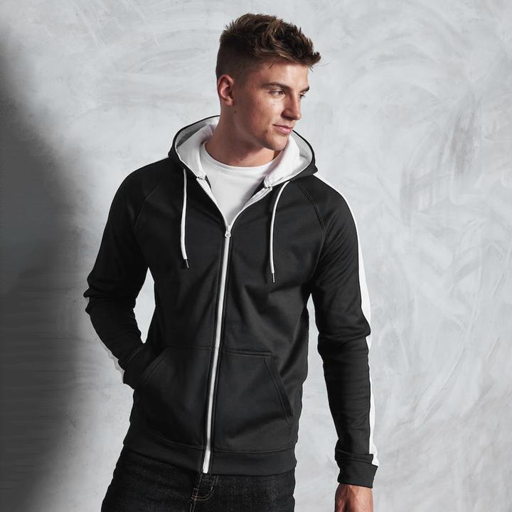 Produktbild Awdis Just Hoods Kontrast Sport Polyester Kapuzenjacke (XL)