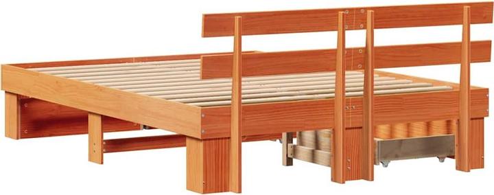 Actual product image vidaXL Holzbett (150 x 200 cm)