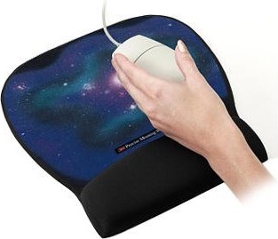 Actual product image 3M Mouse Pad with Gel Wrist Rest Star Galaxy (M)