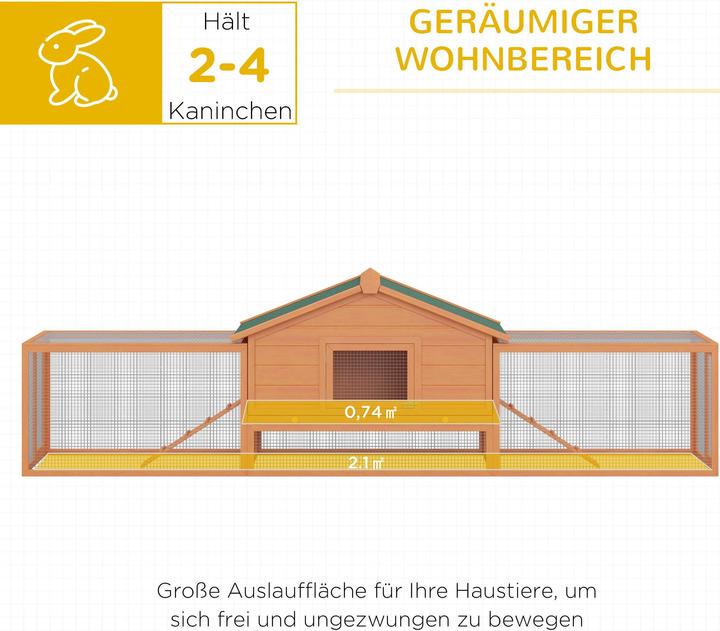 Image du produit PawHut Clapier à lapins