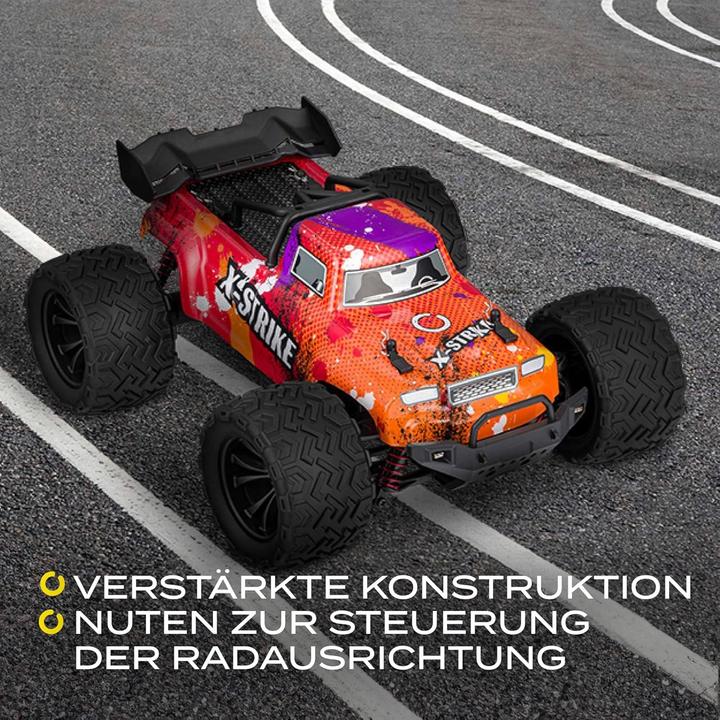 Produktbild Overmax Strike - RC auto voor Kindren 4x4 - Terreinwagen 1:16 - Snelheid tot 45km/u - Bereik tot 100m