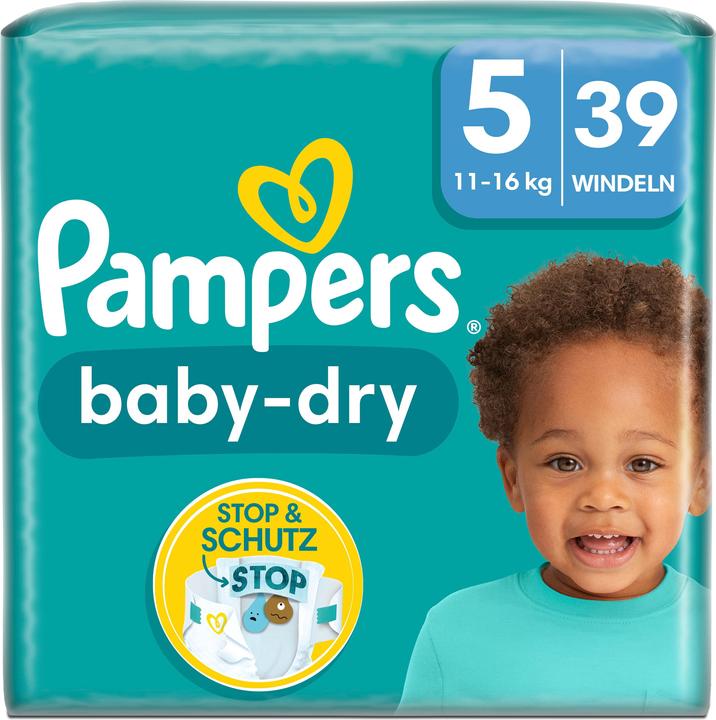 Image du produit Pampers Baby-Dry (Taille 5, Pack, 39 pcs)