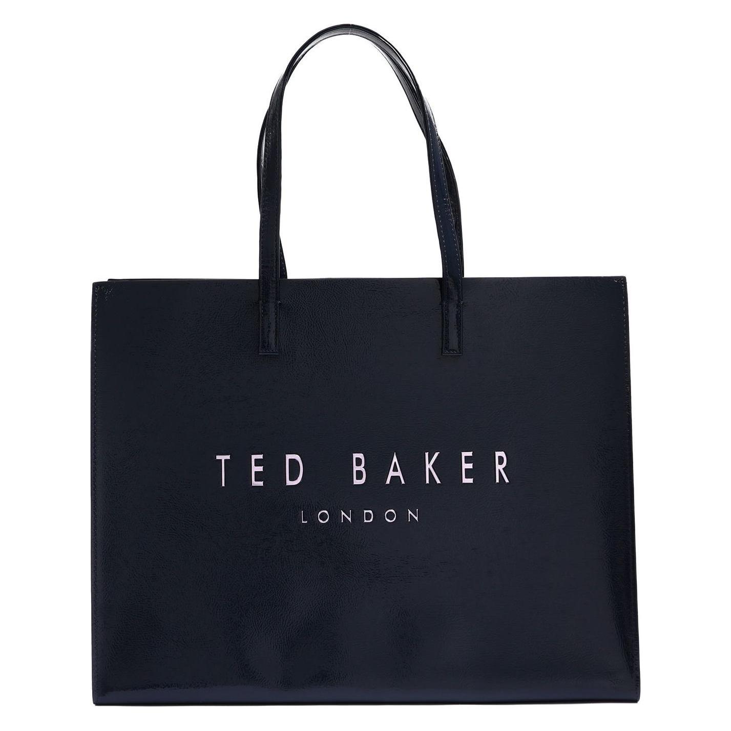 Ted Baker, Damen, Handtasche, Caarmen Printed Crinkle Icon Bag, Blau