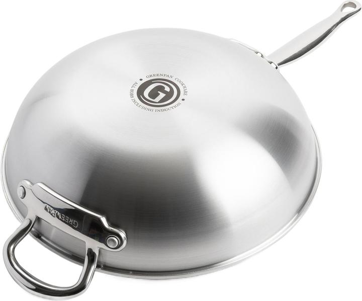Produktbild Greenpan Premire Wok met keramische antikleeflaag 30cm (30 cm, Edelstahl)