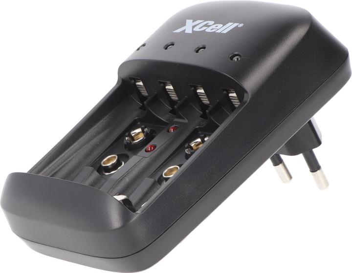 Productafbeelding XCell BC-X500 Ronde cel lader NiMH 9 V blok, Micro (AAA), Mignon (AA) (1 Pcs., 9V Block, AA, AAA, Lader zonder batterij)