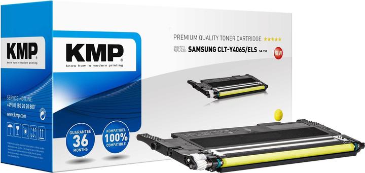 Actual product image KMP SA-T56 Toner yellow compatible with Samsung CLT-Y406S (Y)