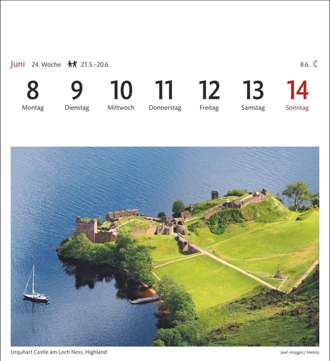 Actual product image Harenberg Schottland Sehnsuchtskalender 2026 - Wochenkalender mit 53 Postkarten (German)